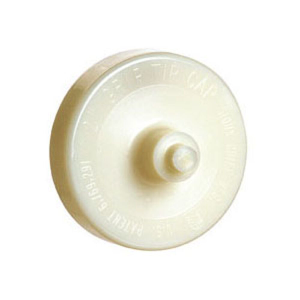 GripTip™ 880-81 Test Cap, 1-1/2" Dia, ABS, White, Domestic
