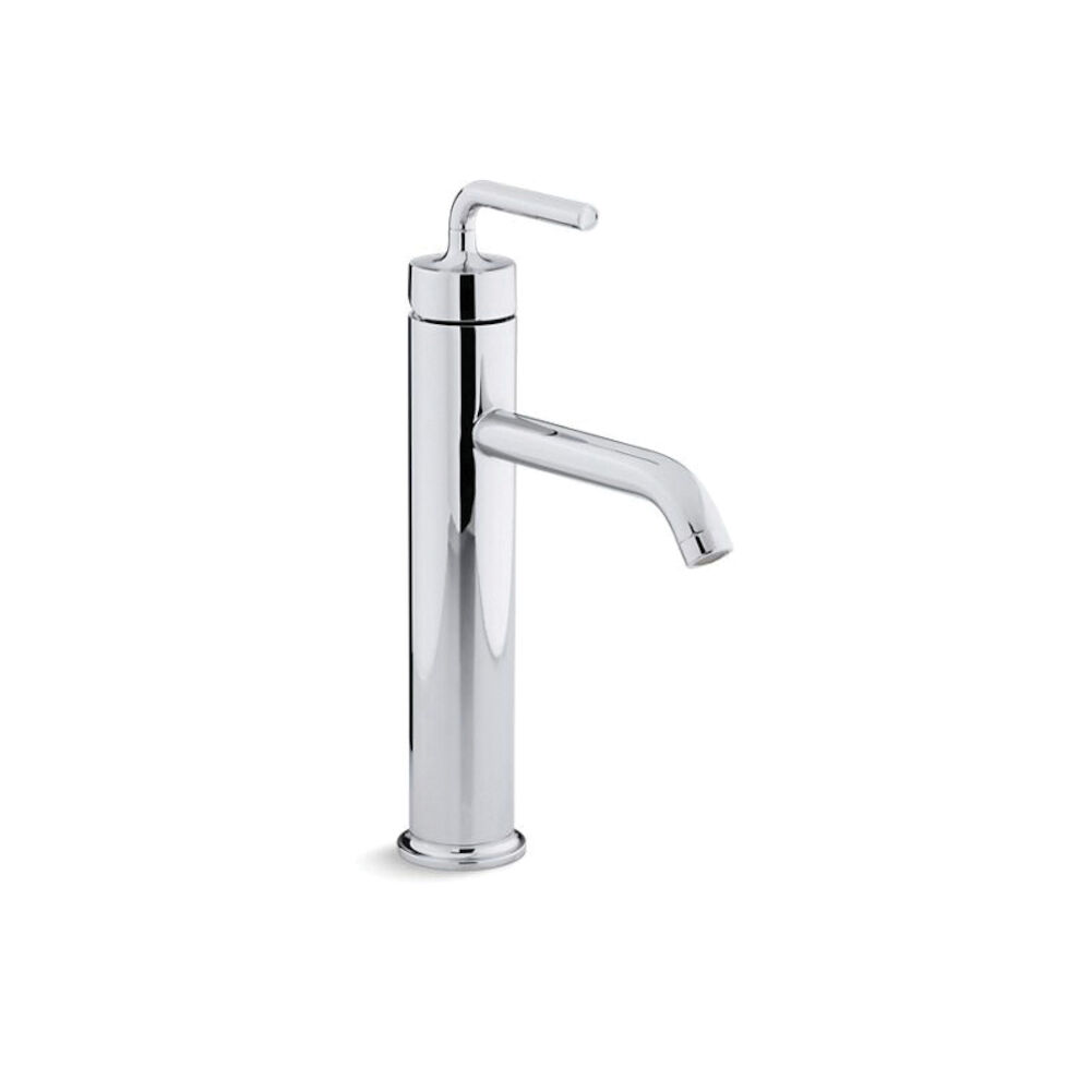 Kohler® 14404-4A-CP Bathroom Vessel Sink Faucet, Purist®, 6-1/2" H Spout, 1 Handle, Polished Chrome