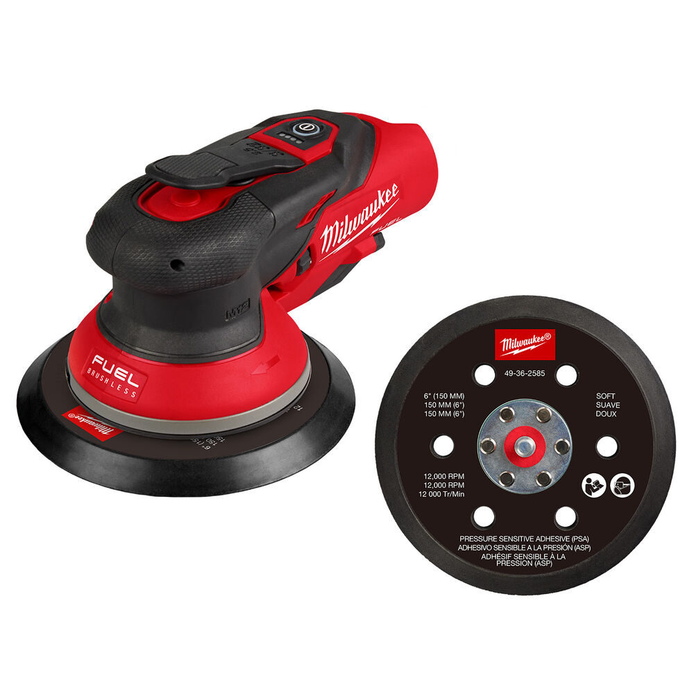 Milwaukee® Tool 2584-20 M12™ FUEL™ 6" Random Orbital Sander (3/32")