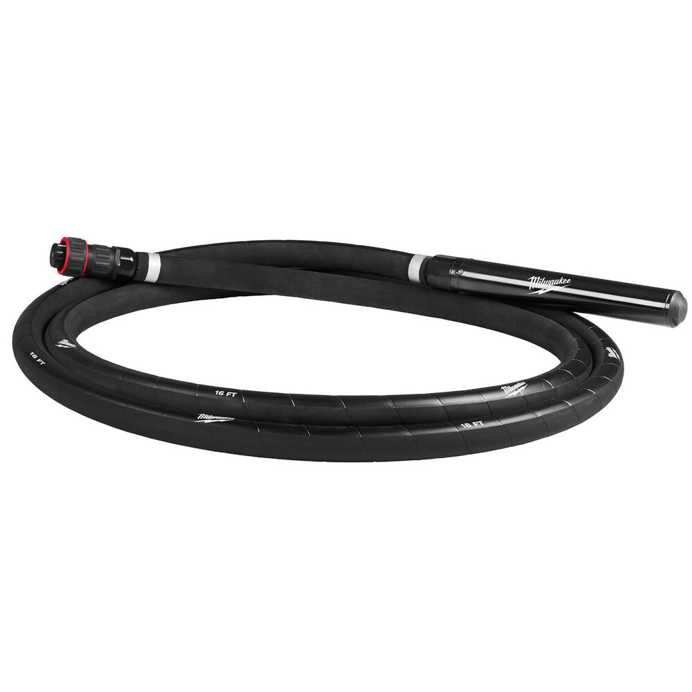 Milwaukee® Tool 48-37-1618H MX FUEL™ High Cycle Concrete Vibrator Whips, 16'' Whip, 1.75" Head
