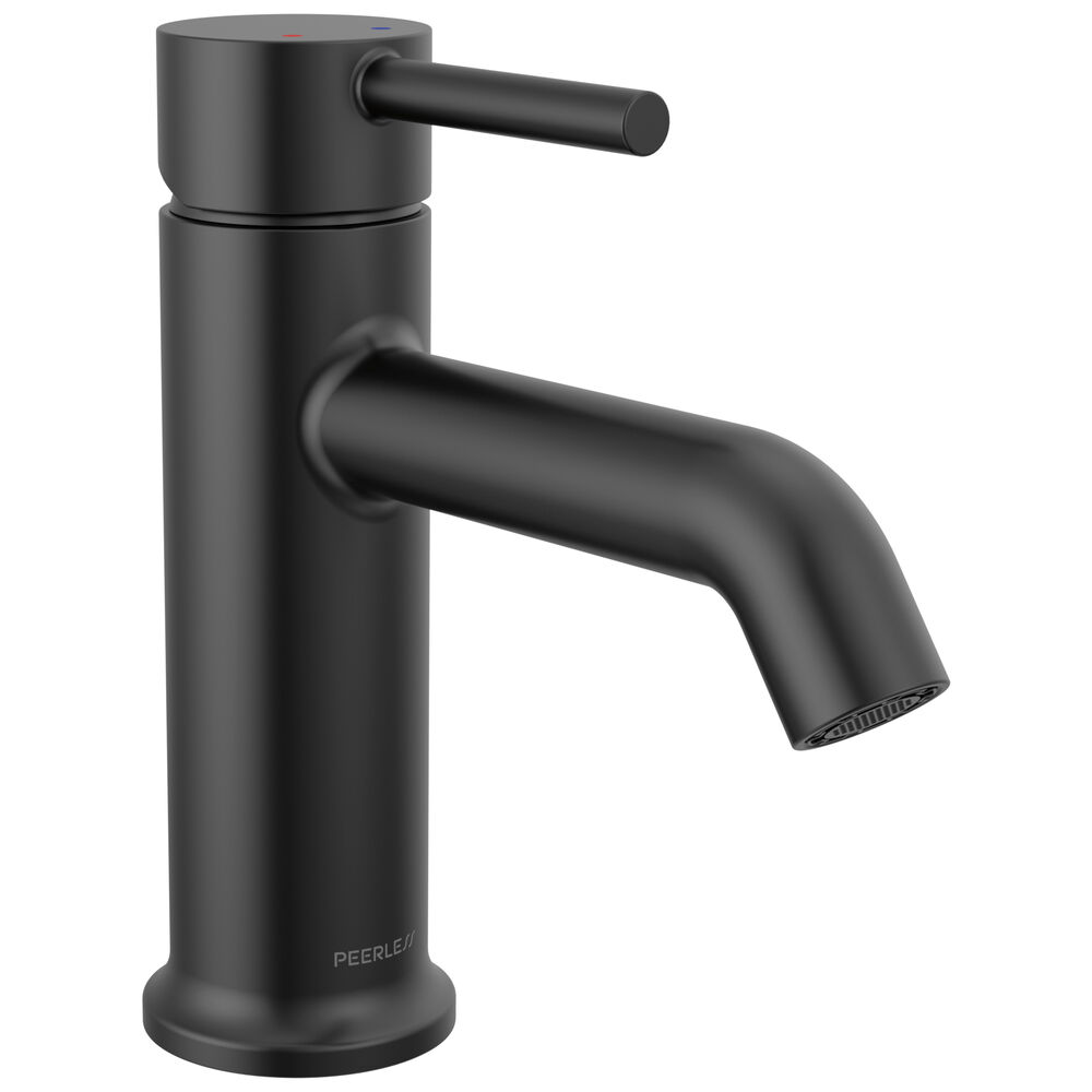 P1647LF-BL Peerless Precept® Single Top Handle Lavatory Faucet, Matte Black