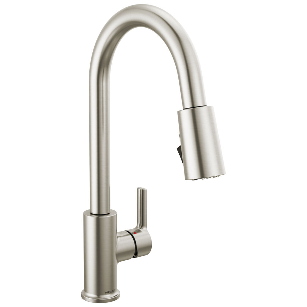 P7912LF-SS Peerless Flute™ Single Handle Pulldown Kitchen Faucet, Stainless