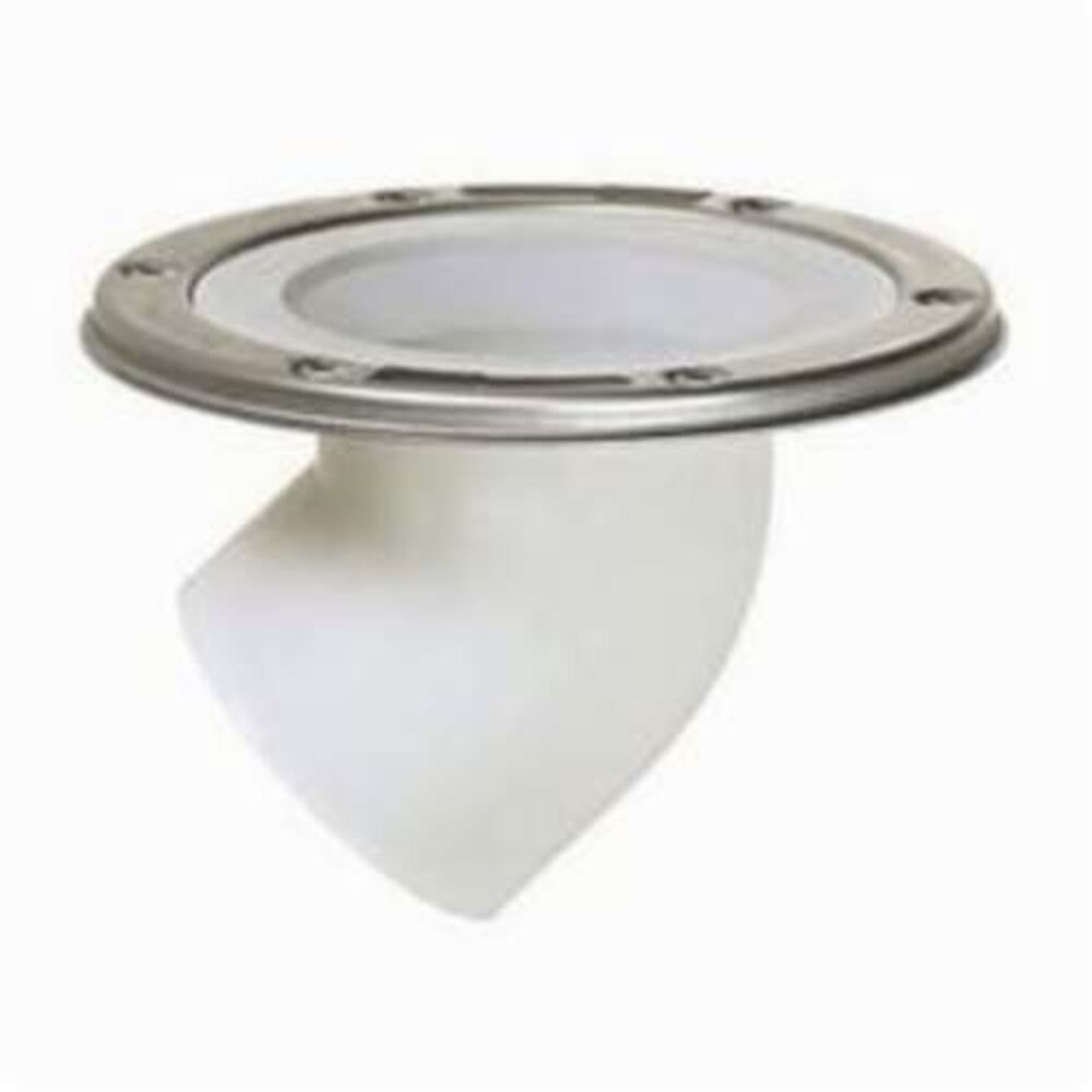 DropKick™ 889-45PM 45 deg Offset Closet Flange w/ Stainless Steel Swivel Ring, PVC