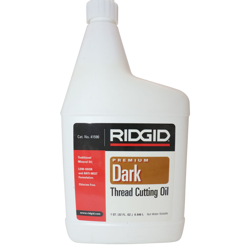 RIDGID® 41590 Dark Thread Cutting Oil, 1 qt, Mild Petroleum, Liquid, Black