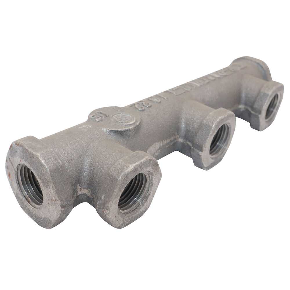 Gastite® FlashShield® 3-PORTMAN-1 Multi-Port Manifold, 1/2" FNPT Inlets, x(3) 1/2" FNPT Outlets, Malleable Iron