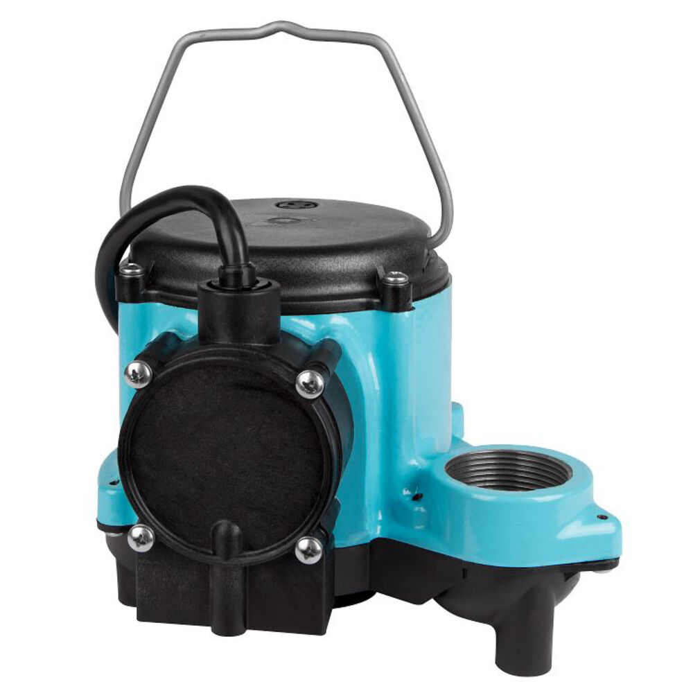 506158 6 Series Automatic Submersible Sump Pump, 12.5 gpm, 1-1/2" Outlet, 1/3 hp, Cast Iron, Domestic