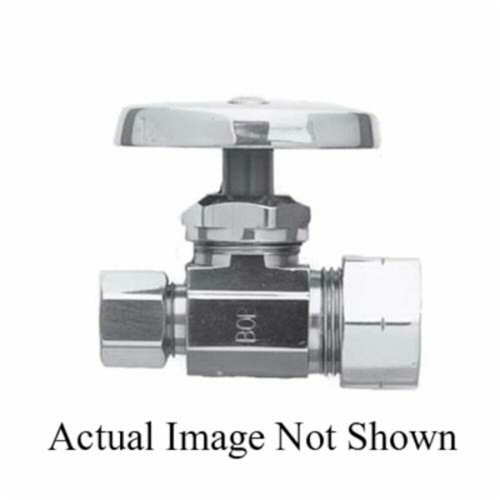 Newport Brass® 412/10 Straight Valve, 1/2x3/8" Nominal, OD Compression, Solid Brass Body, Satin Bronze