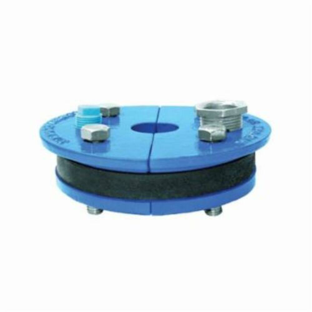 108 Single Hole Well Seal, Split Top Plate Head, Cast Iron Primary Ring, Molded Rubber Mating Ring