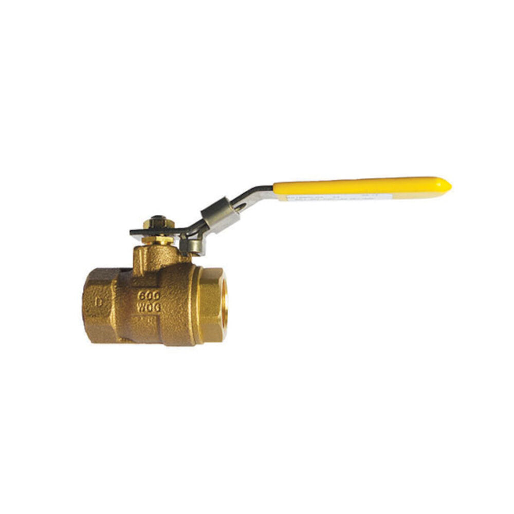 BA100SLDA 112 BA-100S 2-Piece Ball Valve With Lock Handle, Cast Bronze Body