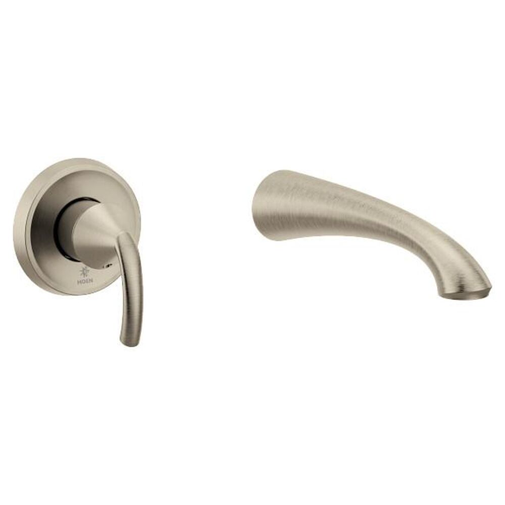 Moen® WT371BN Glyde Tub Filler, 8 gpm Flow Rate, 8" Center, 1 Handle, Brushed Nickel