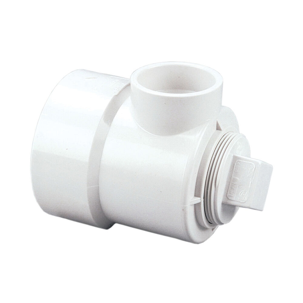 NIBCO® K595250 4891 Swivel DWV Drum Trap With Plug and Cleanout, 1-1/2x3x6 in, PVC, Hub Connection, Domestic