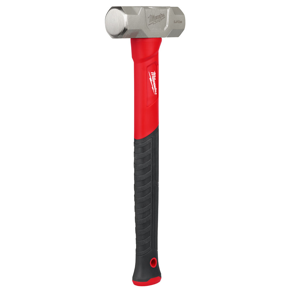 Milwaukee® Tool 48-22-9312 Fiberglass Engineer Hammer, 15" L, Smooth Face, 2.5 lb Forged Steel Head