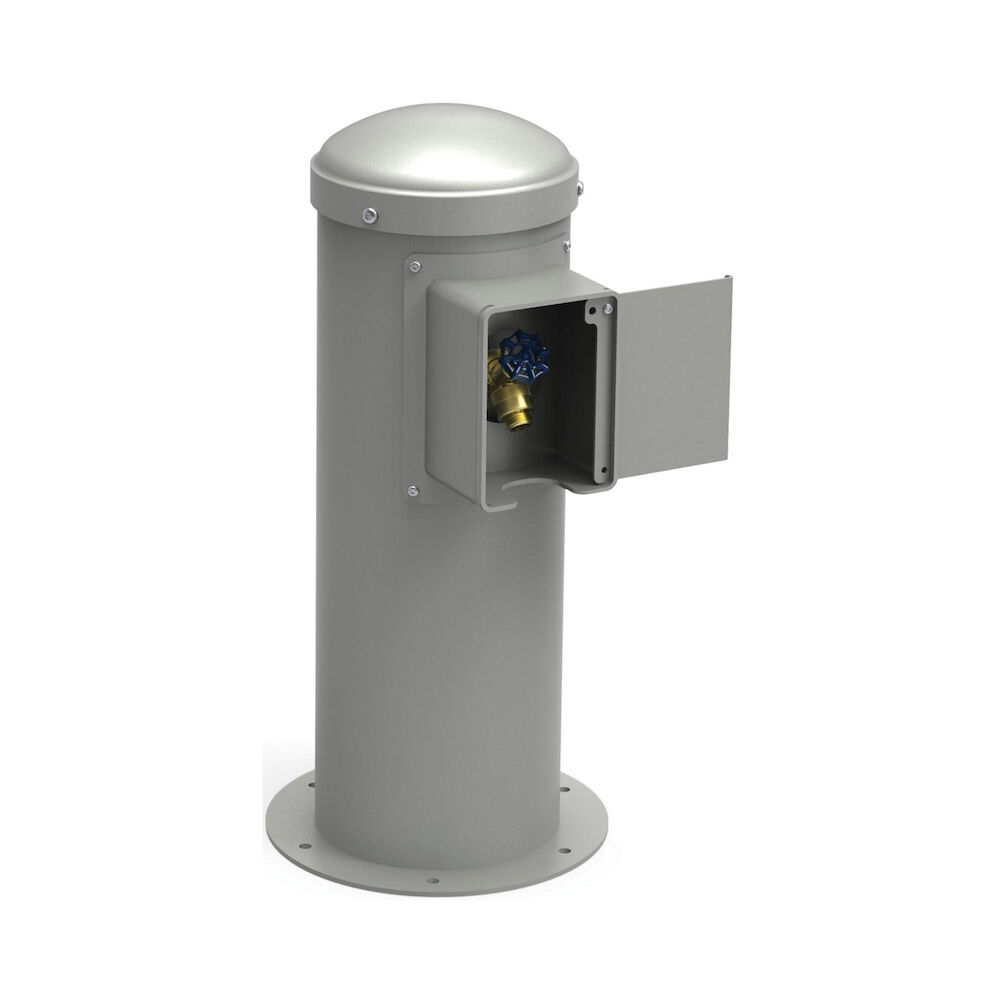 LK4461YHLHBGRY Non-Filtered Yard Hydrant With Locking Hose Bib, 1/2 in, Pedestal Case, Domestic