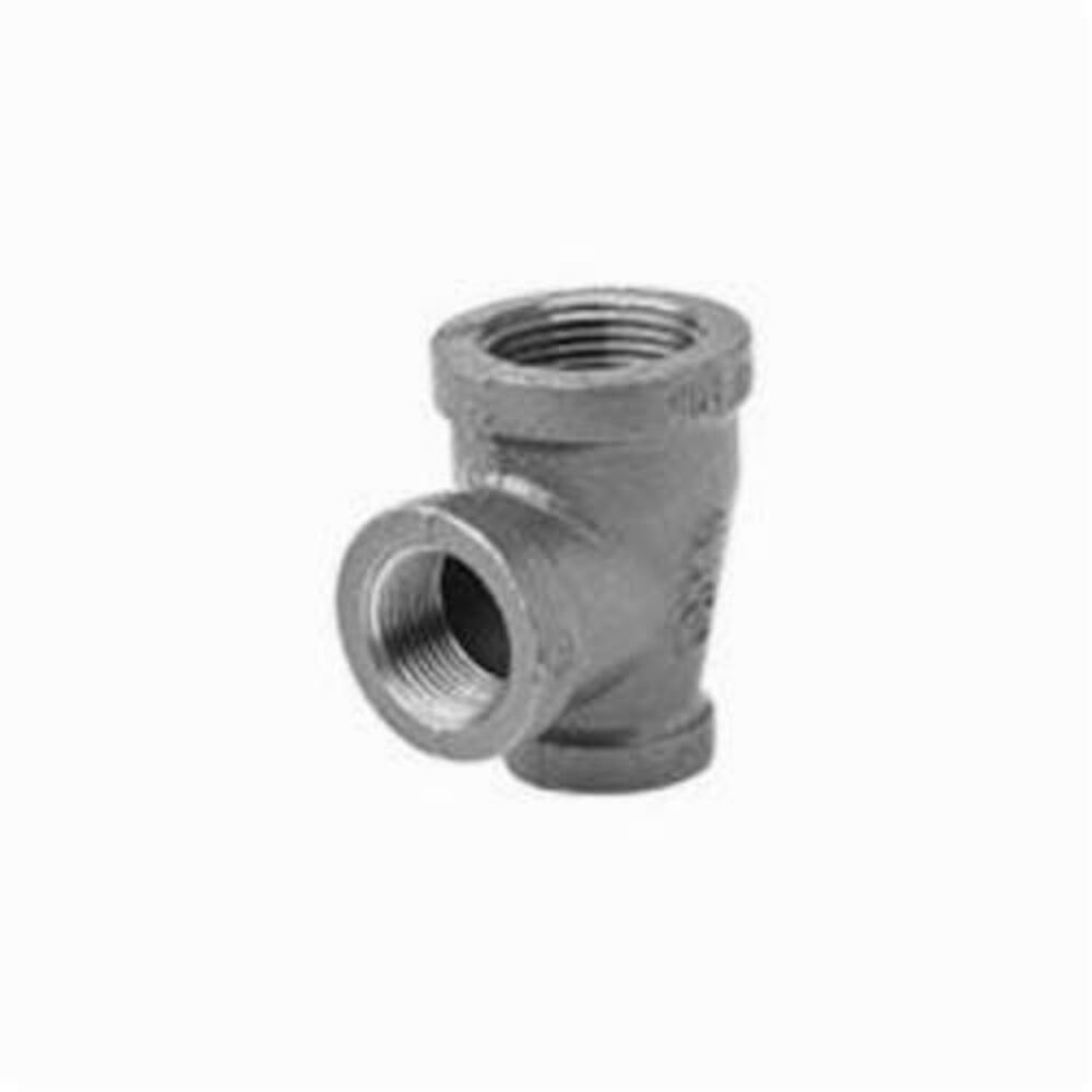 Ward Mfg 1DXEXE.BMT Pipe Reducing Tee, 1-1/2x3/4x3/4 in, FNPT, 150 lb, Malleable Iron, Black, Domestic
