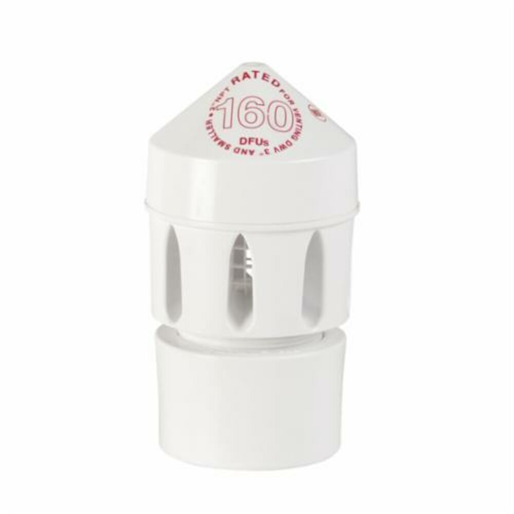 Oatey® Sure-Vent® 39224 Air Admittance Valve With 3x4" SCH 40 ABS Adapter, 3x4 in, NPT, 500 DFU, ABS Body