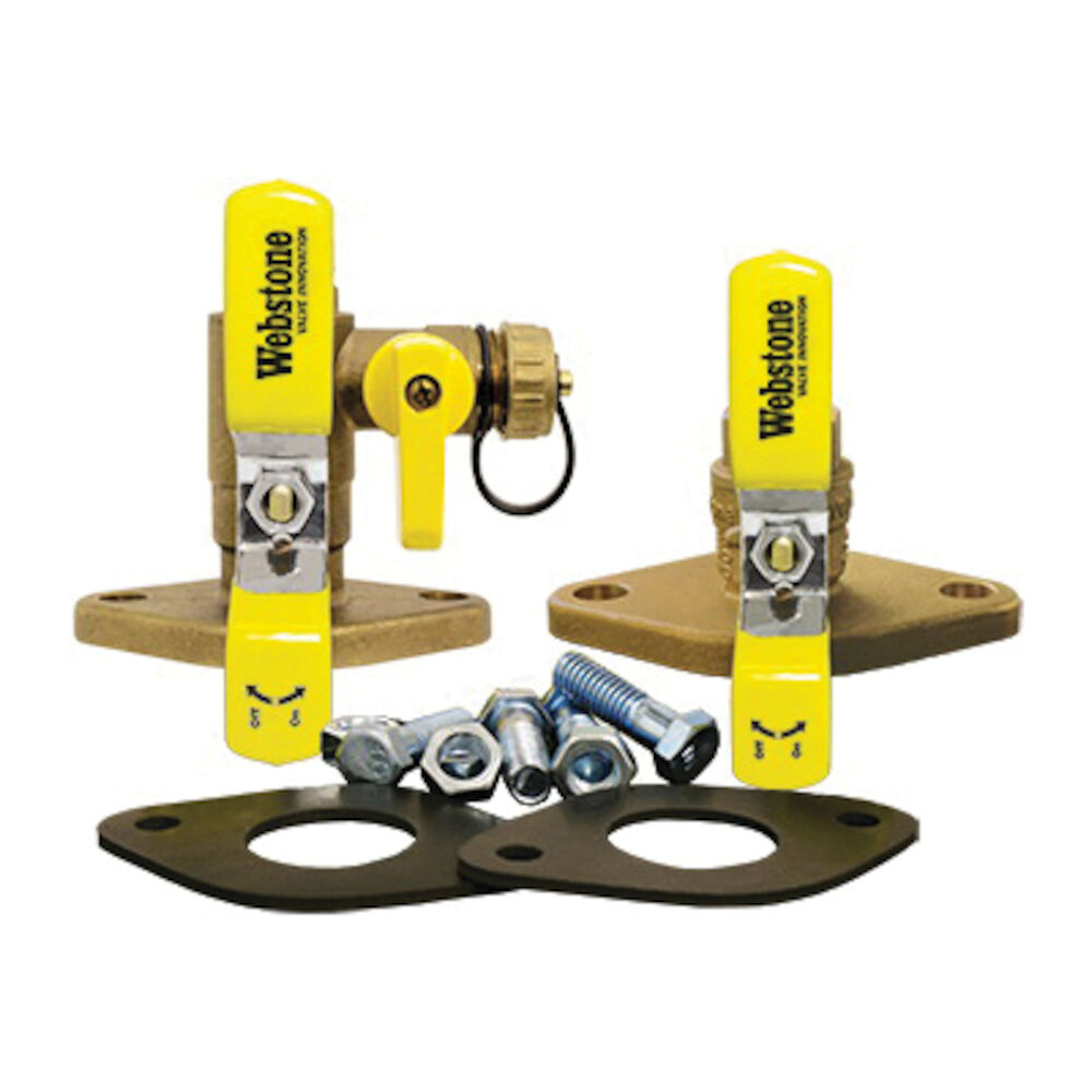 Webstone The Isolator® Clean Brass™ H-40413KIT Circular Pump Installation Kit, 3/4" IPSxFlange, Brass, Brass, Import