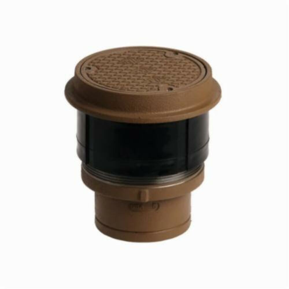 4220-6-NS Floor Cleanout With Round Top, 8-1/2" Cleanout, 6" Outlet, Duco Cast Iron