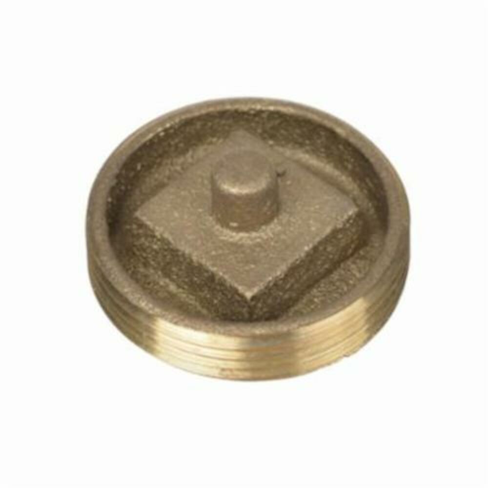 Oatey® 42740 Cleanout Plug w/ Recessed Head, 1-1/2", Brass, Import