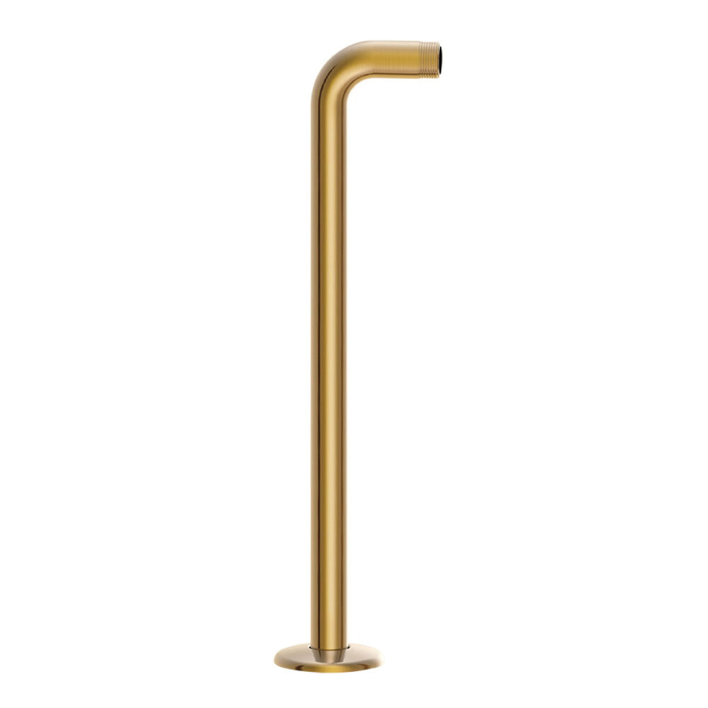 Gerber® D481027BB Right Angle Metal Shower Arm with Escutcheon, 15" L x 2-3/8" W Arm, Brushed Bronze
