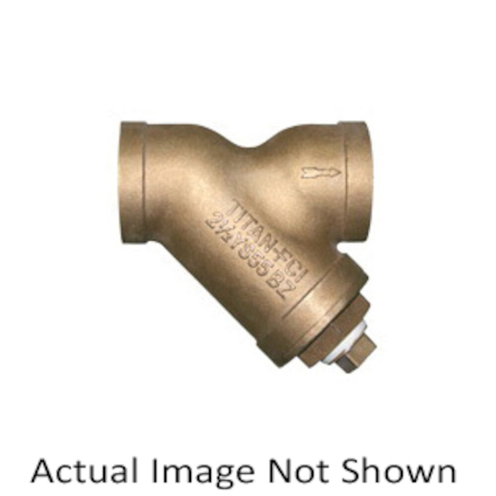 Titan® YS55BZ0200 YS55-BZ Wye Strainer, 2 in, 5.91" OAL, Thread Connection, PTFE
