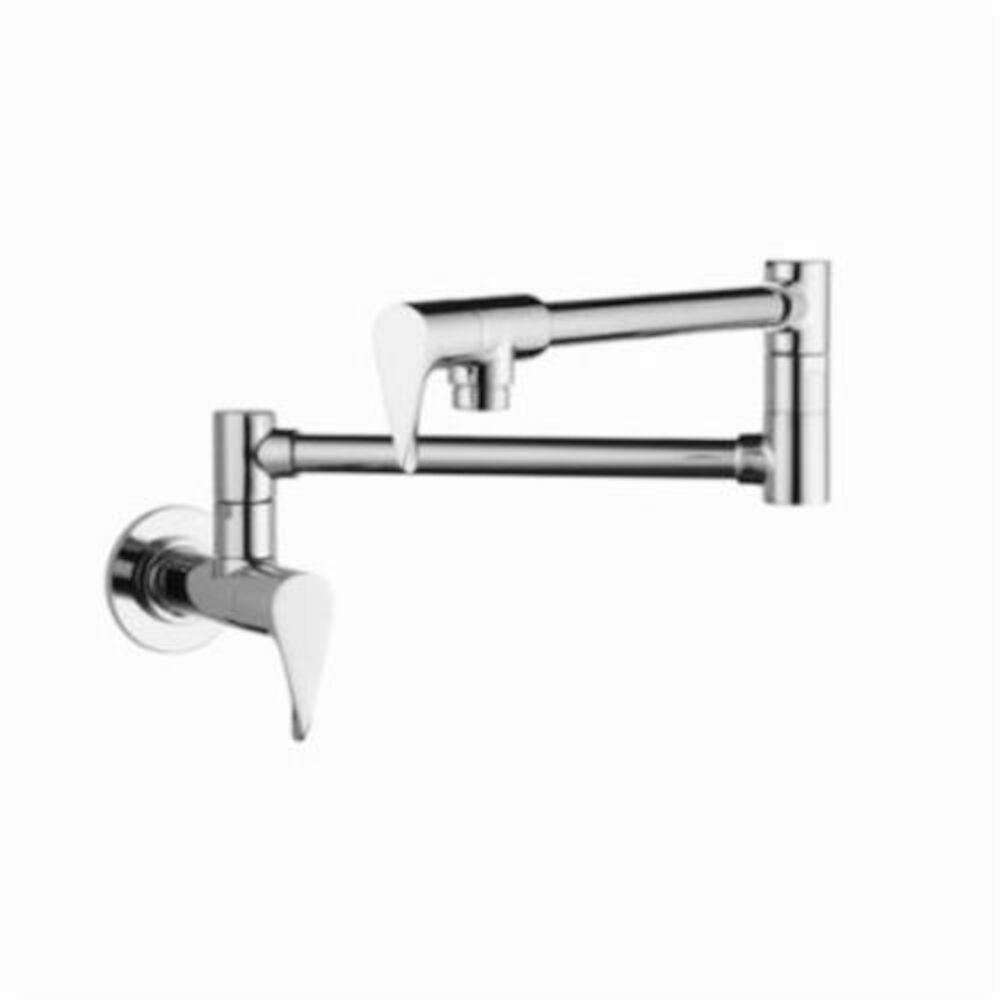 AXOR 39834001 Citterio Pot Filler, 2.5 gpm, Chrome Plated, 2 Handles, Residential