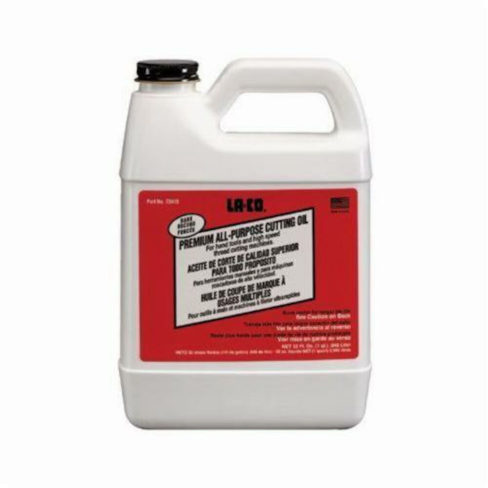 LA-CO® 073414 All Purpose Premium Thread Cutting Oil, 1 gal, Liquid, Black, 0.98