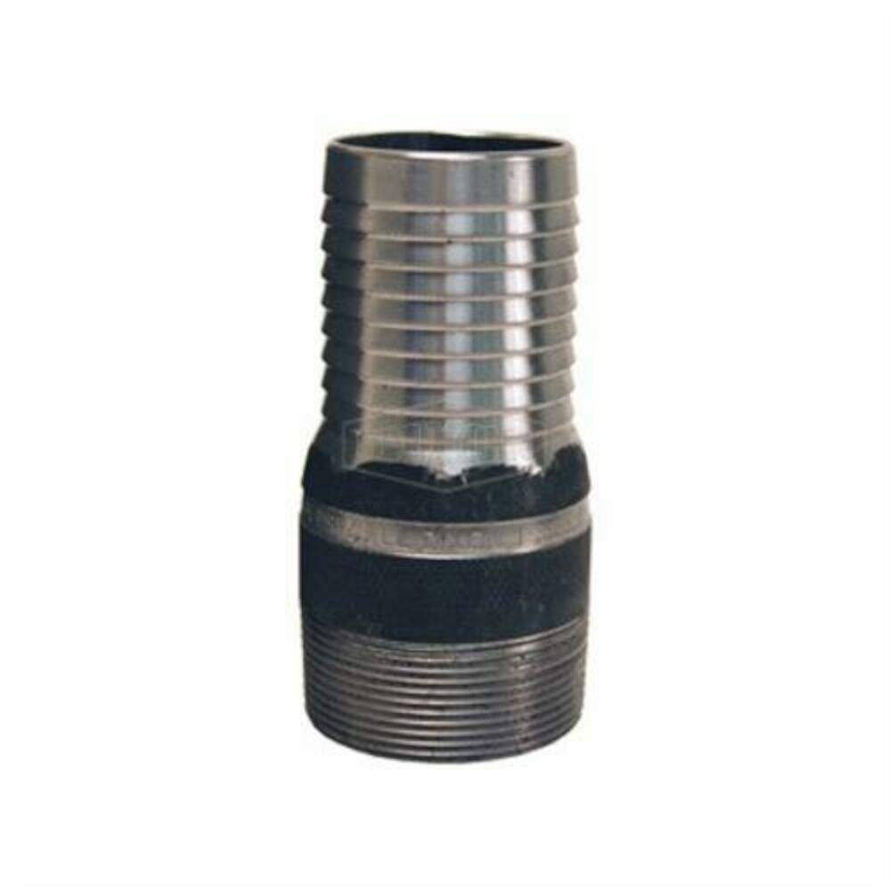Dixon® ST20 King™ No Knurl Combination Nipple, 1-1/2 inx4-5/32" L Hose ShankxMNPT, Carbon Steel, Unplated, Domestic