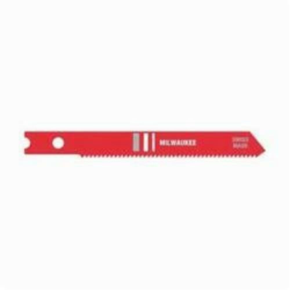 Milwaukee® Tool 48-42-0140 Heavy Duty Jig Saw Blade, 2-3/4" Lx9/32" W, 24, HSS Cutting Edge, HSS Body