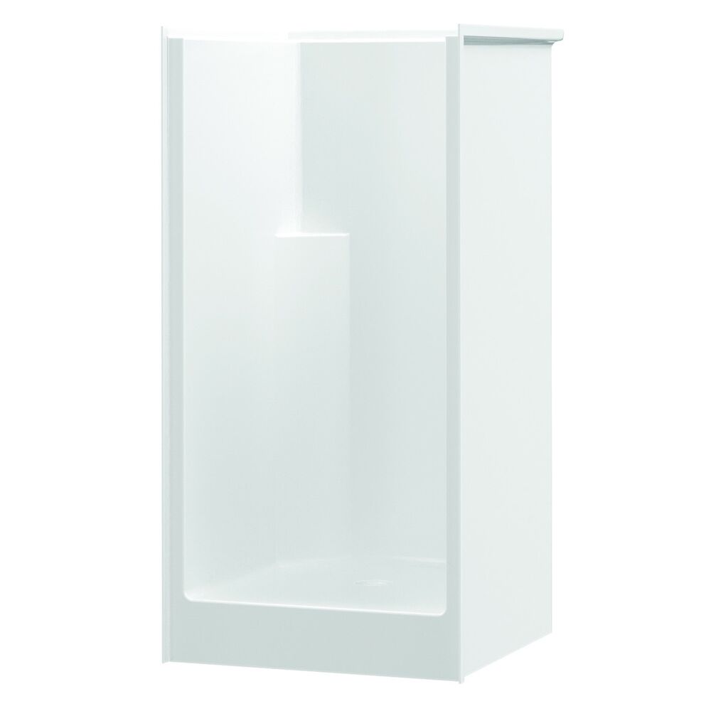 136-72 WHT 1-Piece Shower Stall, 36" L x 72-1/4" H x 37" W, Fiberglass Composite, White