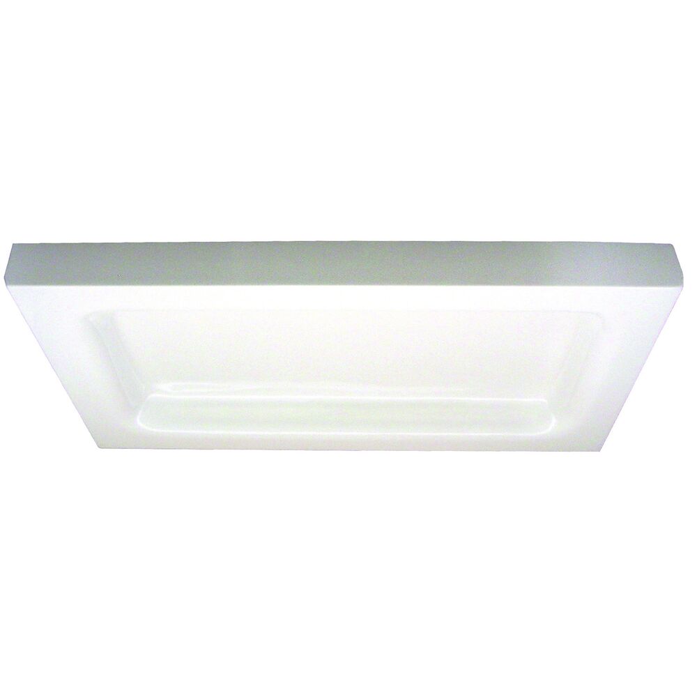 60S WHT Shower Dome, 59" L x 5" H x 38" D, Fiberglass Composite, White