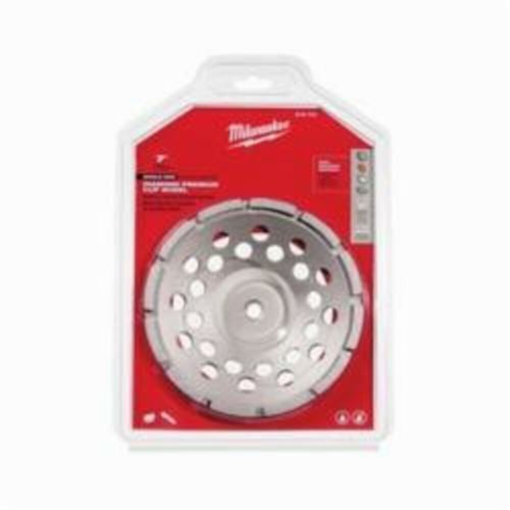 Milwaukee® Tool 49-93-7720 Single Row Single Rim Cup Wheel, 7" Dia, Diamond Abrasive