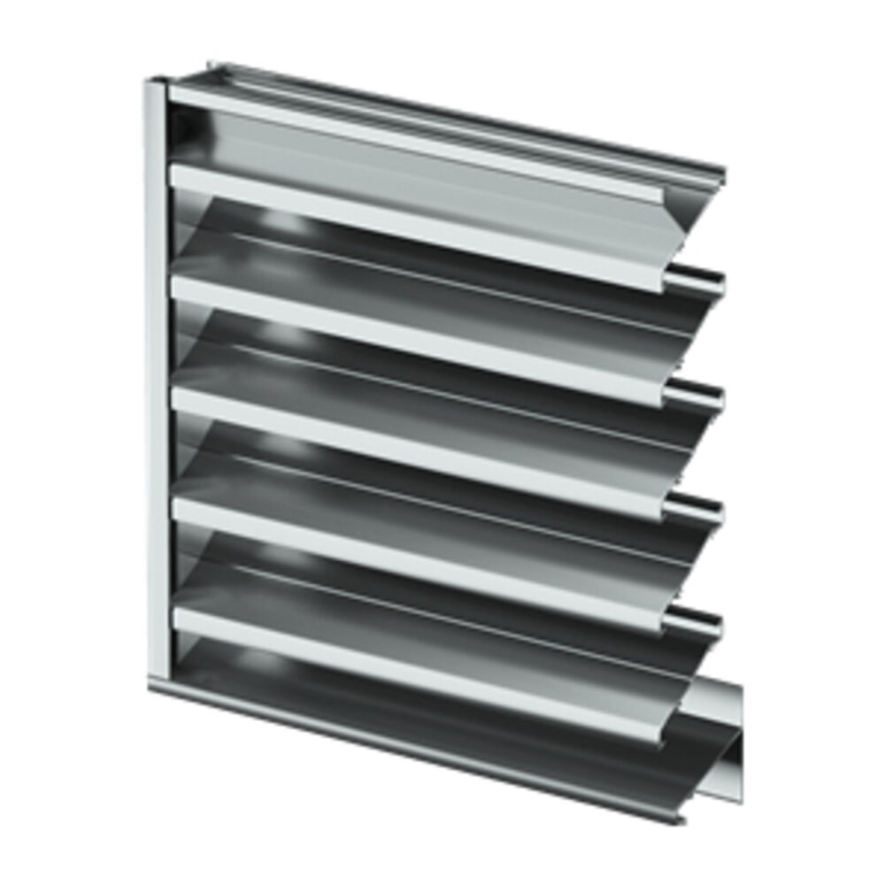 Greenheck ESJ-401 24x24 Stationary Louver w/ Flange, J Blade, Extruded Aluminum