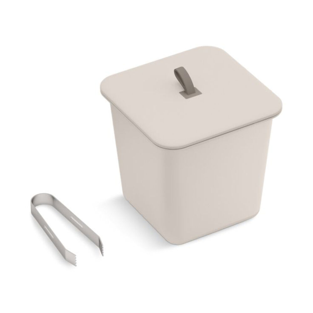 K35487-2LG  Three-Piece Ice Bucket Set, Fog Grey