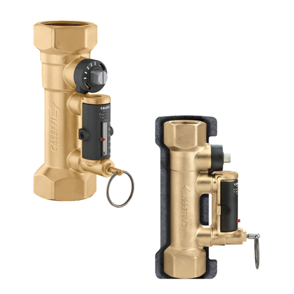 Caleffi QuickSetter™ 132992A Balancing Valve With Flow Meter, 2" Nominal, FNPT, 150 psi, 12 to 50 gpm, Brass Body