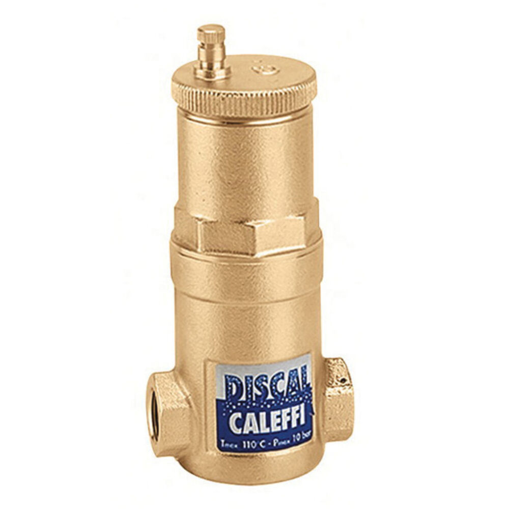Caleffi DISCAL® 551003A Compact Air Separator, 3/4" FNPT, 150 psi, 32 to 250 deg F, Brass