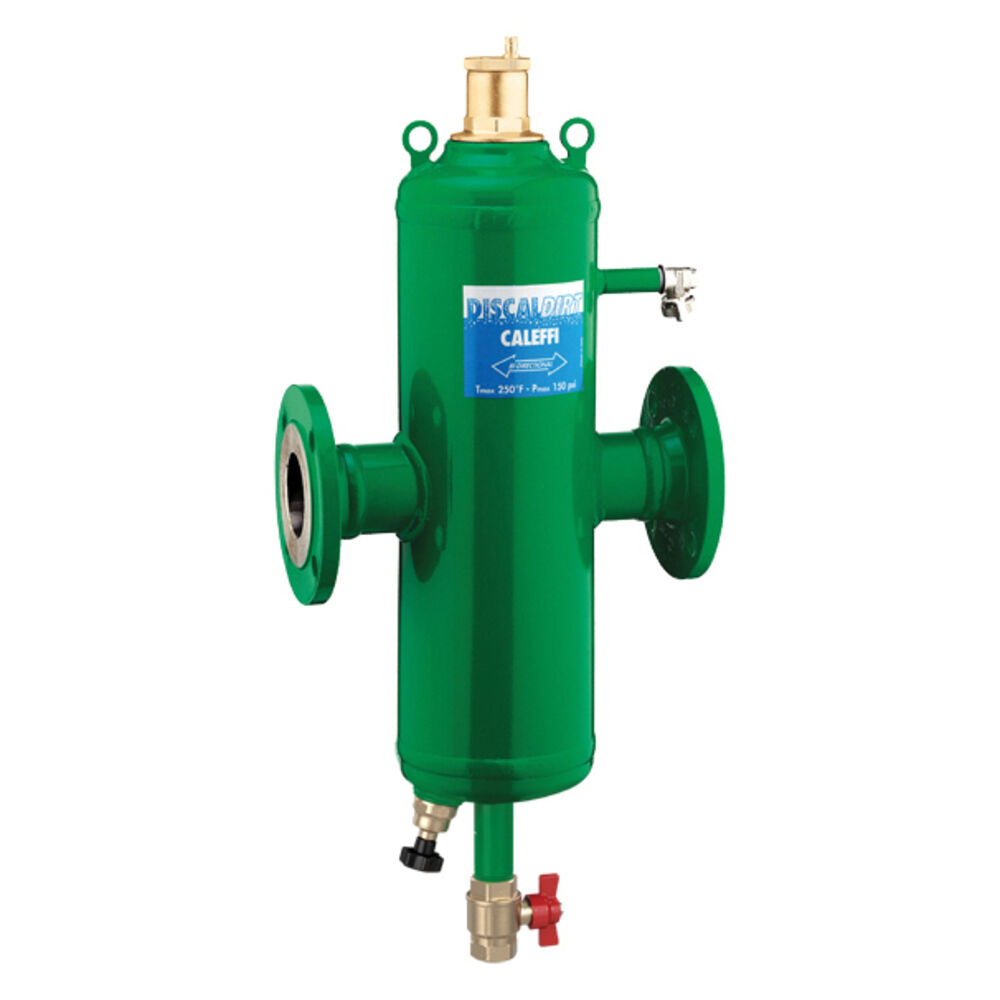 Caleffi DISCALDIRTMAG® NA546080AM NA546M Magnetic Air and Dirt Separator, 3" Flange Connection, 150 psi, 95 gpm, 32 to 270 deg F, Steel
