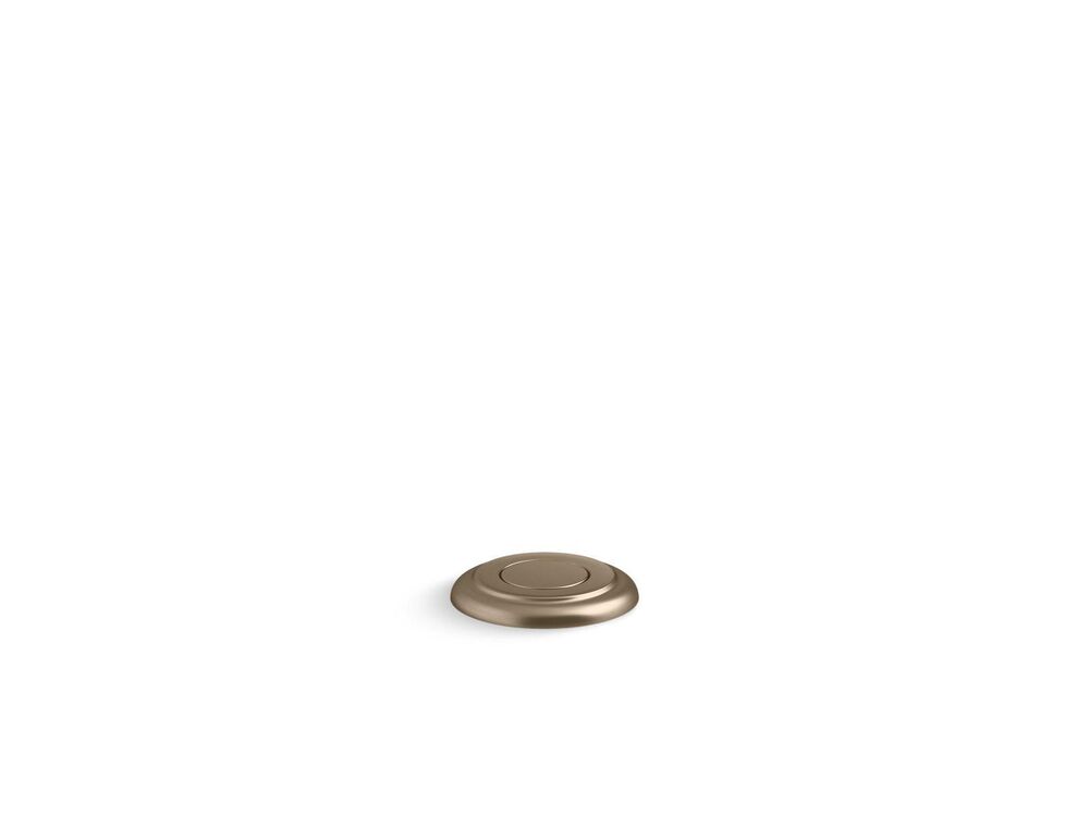 Kohler® 35725-BV K-35725 Garbage Disposal Air Switch Button, Brass/Plastic, Import
