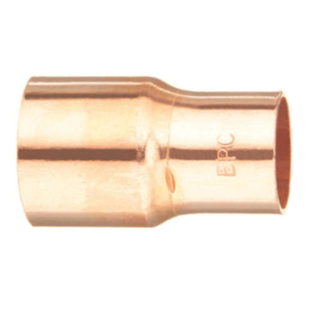 EPC 10030680 101-R Solder Reducing Coupling With Stop, 3/8 x 5/16 in Nominal, Solder End Style, Copper, Domestic