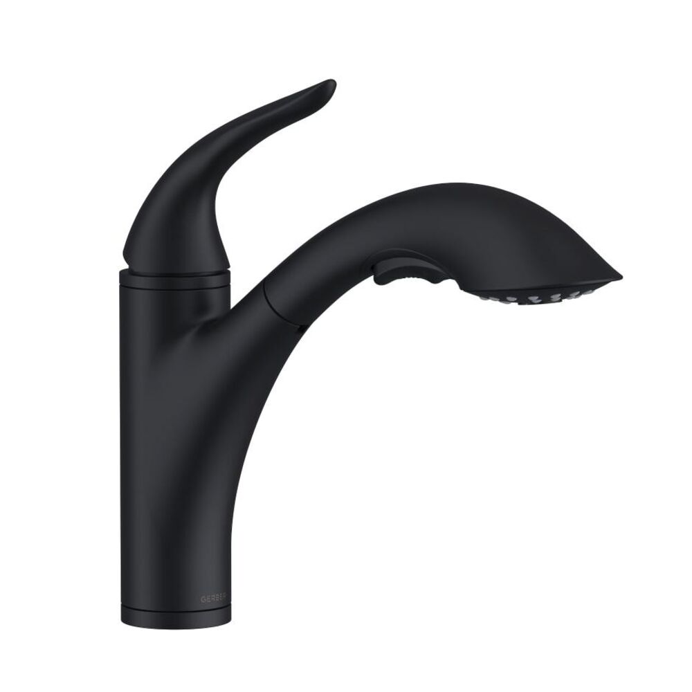 Gerber® D455221BS Antioch Faucet, 1.75 gpm Flow Rate, 120 deg Swivel Spout, 1 Handle, 1 Faucet Hole, ADA-Compliant, Satin Black