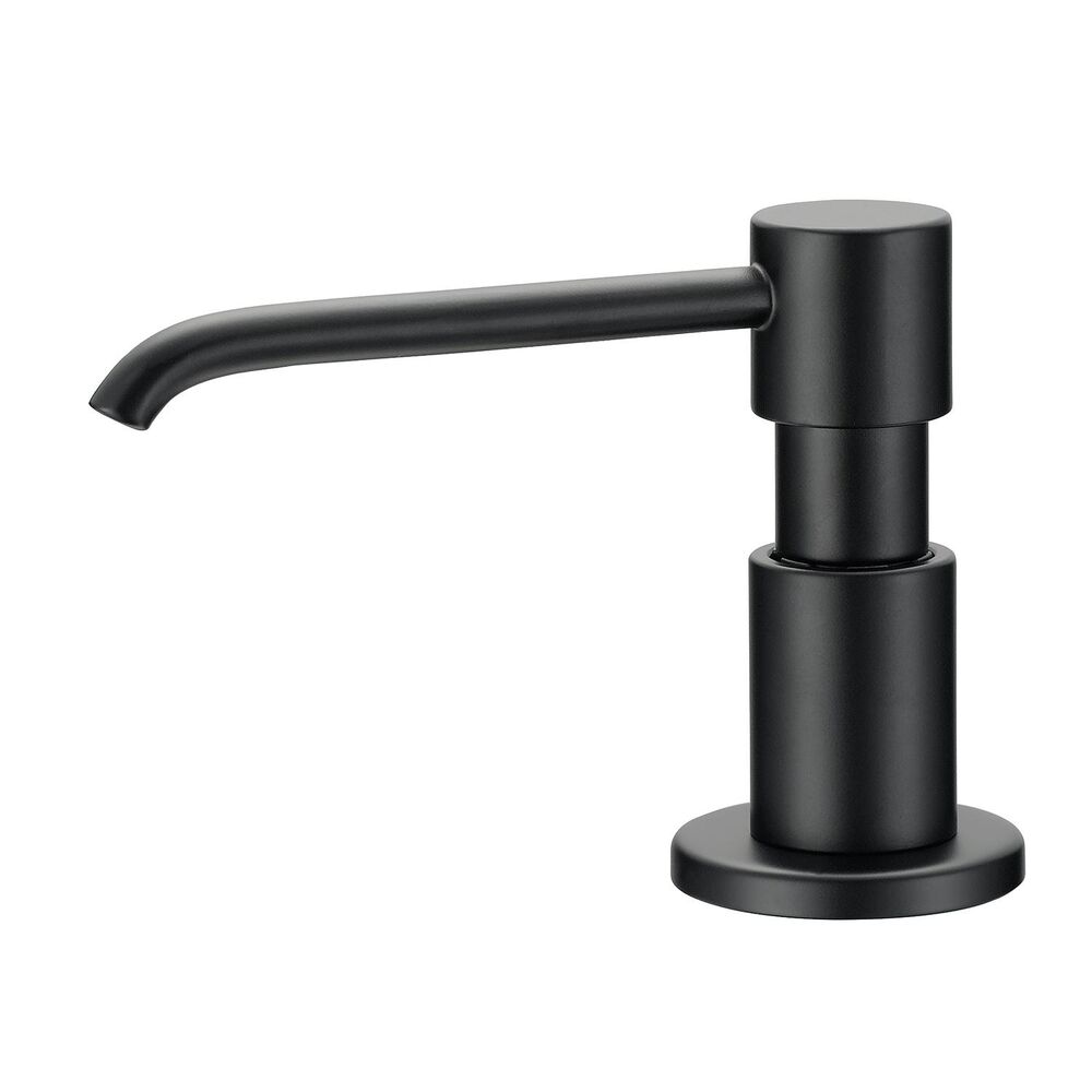 Gerber® D495958BS Parma® Soap and Lotion Dispenser, Deck Mount, Solid Brass, Satin Black