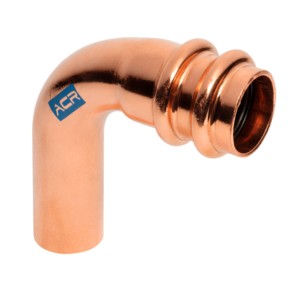 RP02350 Steamline® ACR  1-3/8" Long Radius 90 Degree Press Elbow, Copper, FTGxP