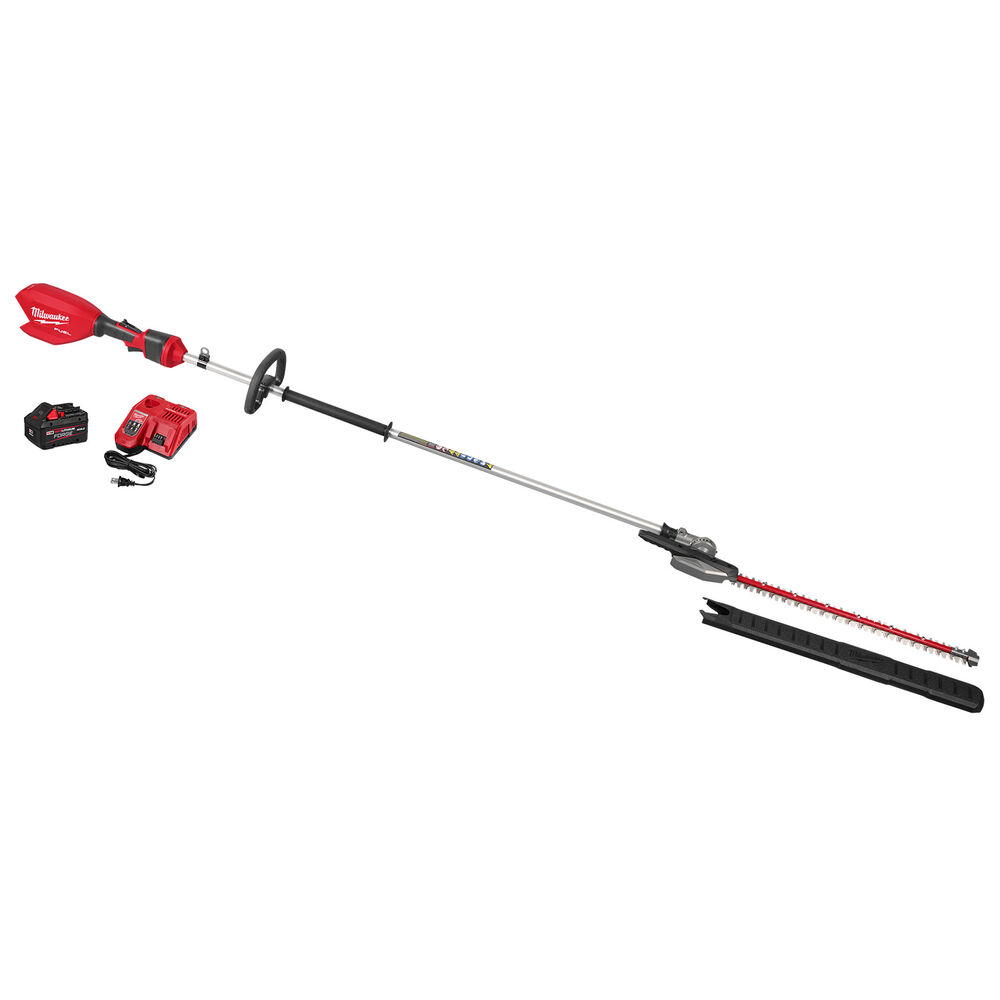 Milwaukee® Tool 3035-21 M18 FUEL™ Extended Pole Articulating Hedge Trimmer Kit, 105"L