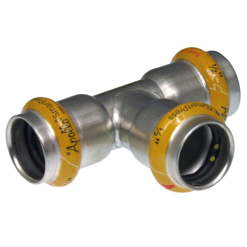 Apollo™ 123456864 SmartPress Press Fitting, 1" Nominal, Press End Style, Stainless Steel