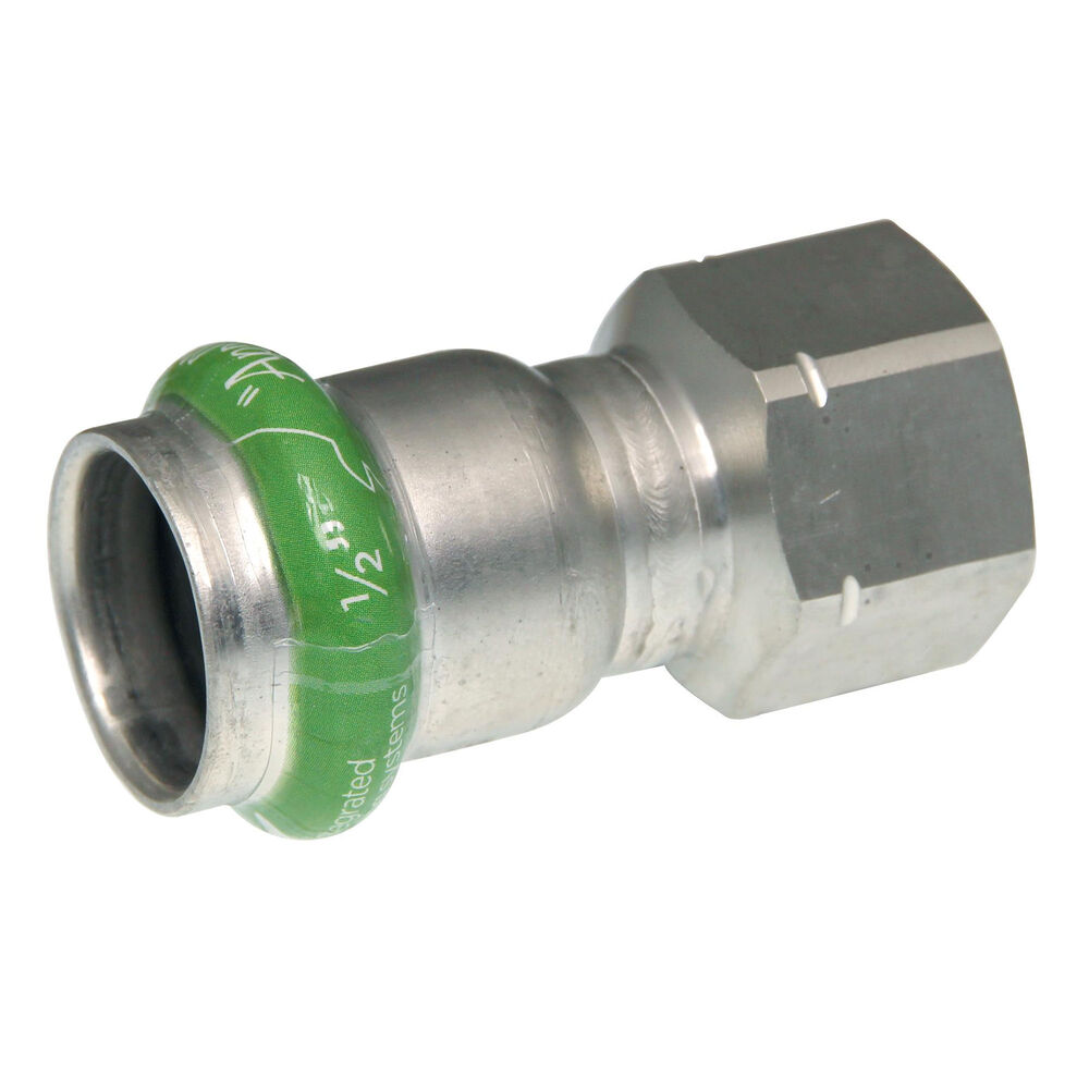 Apollo™ 123456948 SmartPress Press Fitting, 1" Nominal, FNPT End Style, Stainless Steel