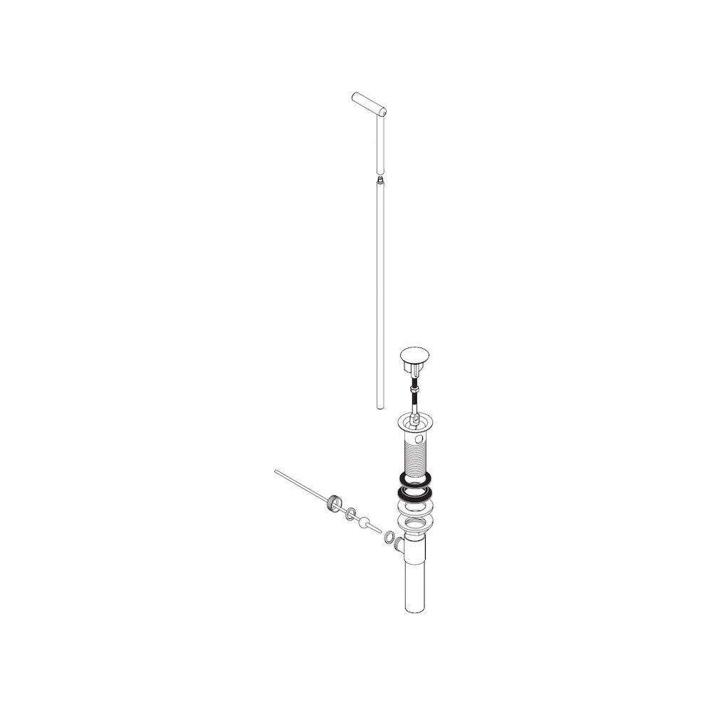 Moen® 59024 Waste Assembly w/ Lift Rod
