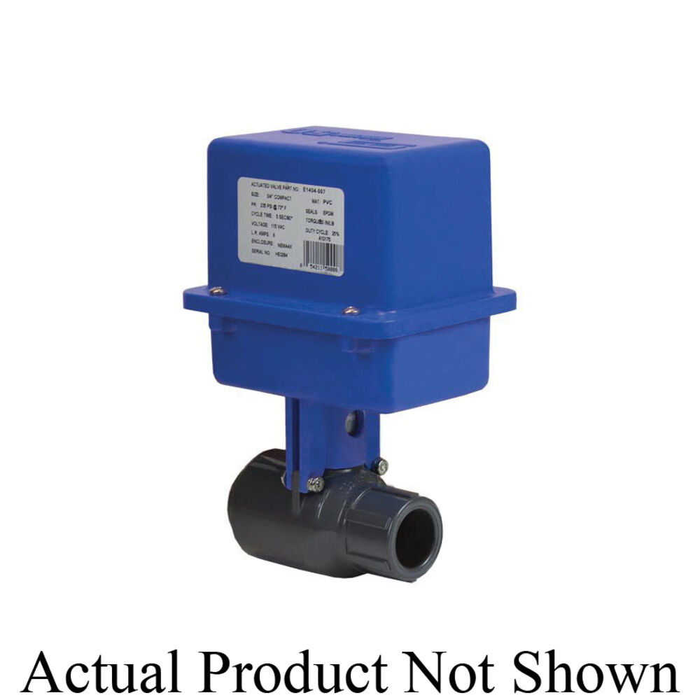 Spears® E1407-007 3/4" Compact 2000 Ball Valve, Thread End Style, PVC Body, 115 V