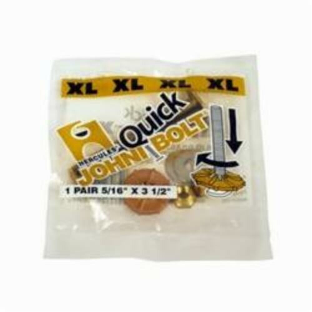 Hercules® Johni Quick Bolt® 90907 Extra Long Closet Bolt, Brass