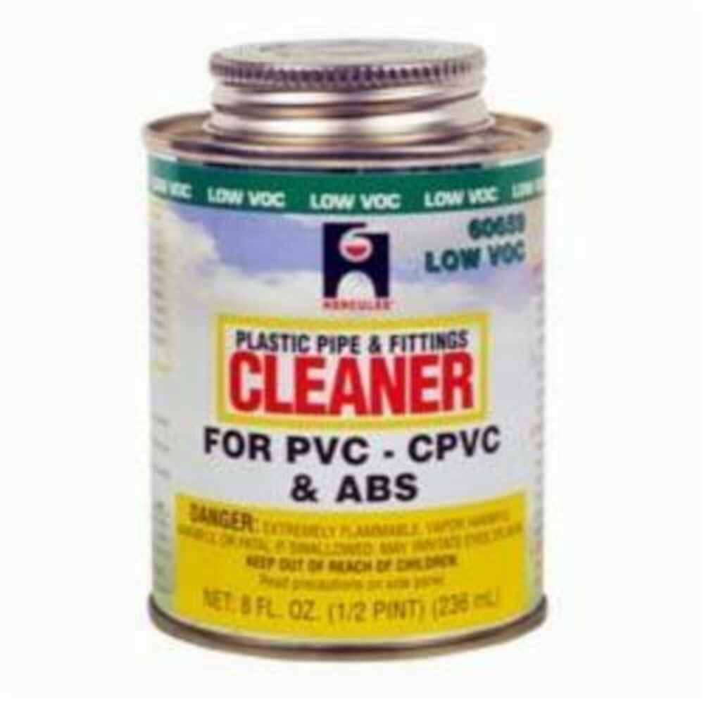 Hercules® 60659 All Purpose Plastic Pipe and Fitting Cleaner, 8 oz Dauber" Cap, Clear
