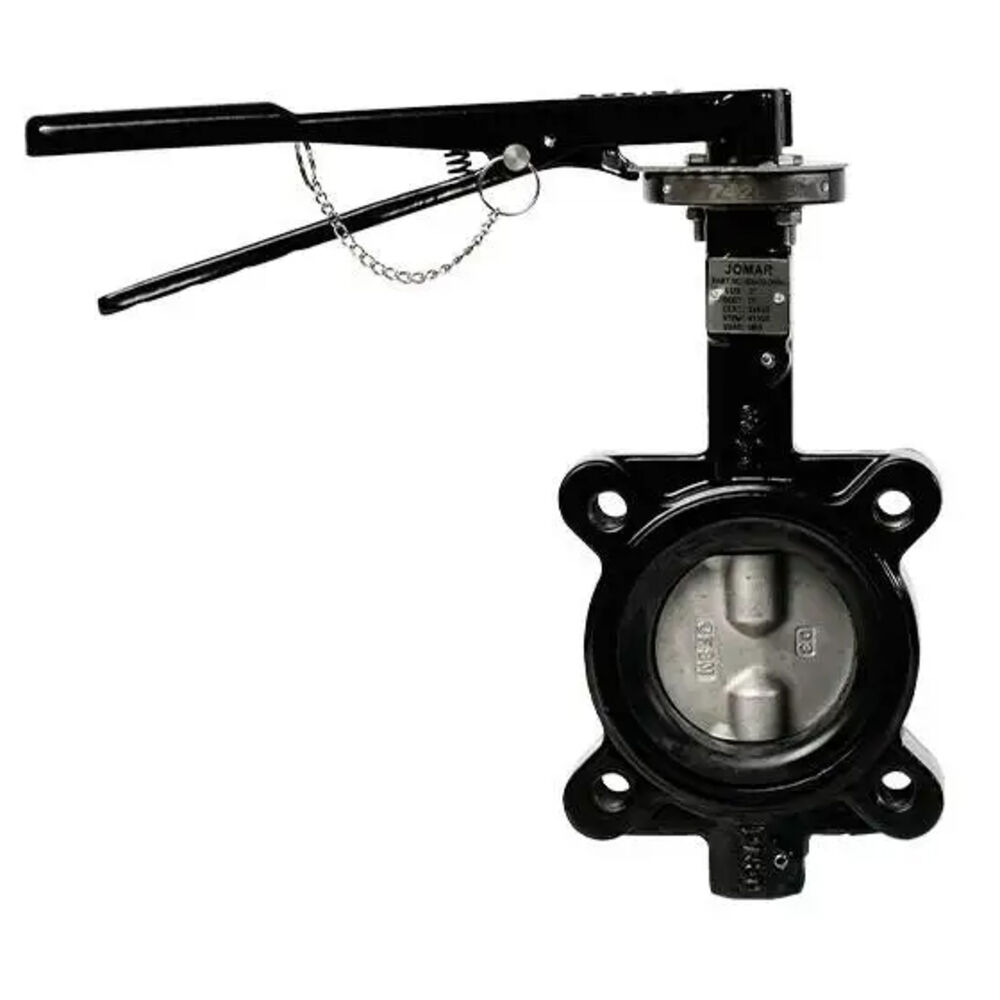 600-02DSEL BFV-LUG Lug Style Butterfly Valve with Lever Handle, 2" Nominal, Ductile Iron Body, EPDM / PTFE Softgoods