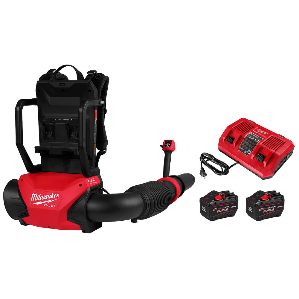 Milwaukee® Tool 3009-22HD M18 FUEL™ Dual Battery Backpack Blower Kit, 650 cfm, 18V